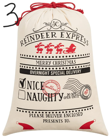 Customizable Santa Sacks