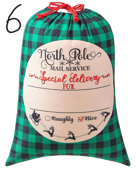Customizable Santa Sacks