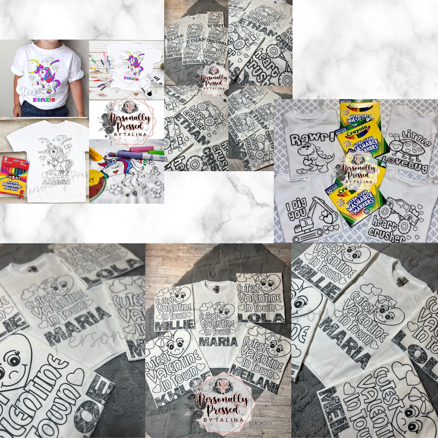 Kids Coloring Shirt COMES WITH MARKERS