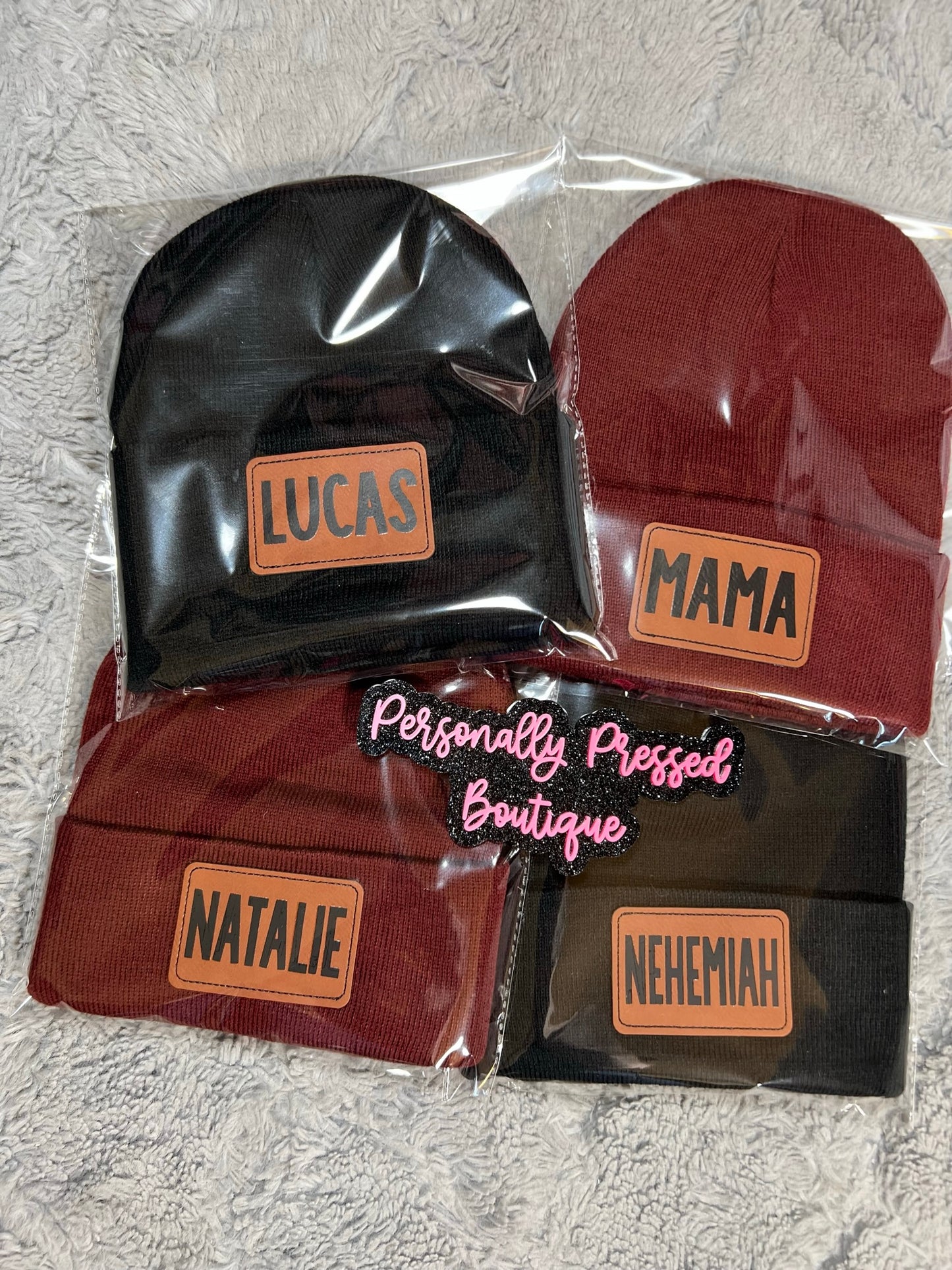 Name Beanies For Stockings