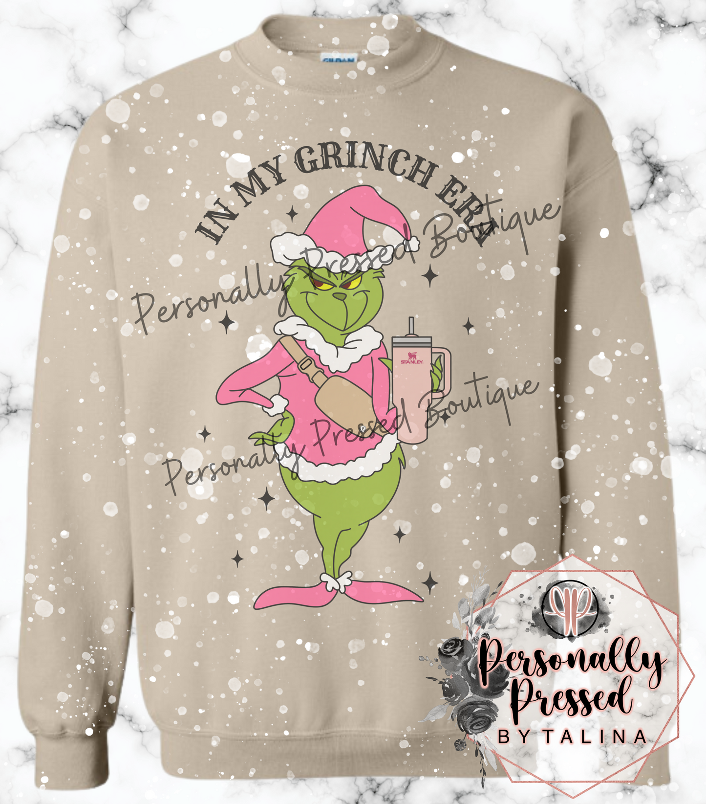 Bleached In My Grinch Era Shirt and Crewneck