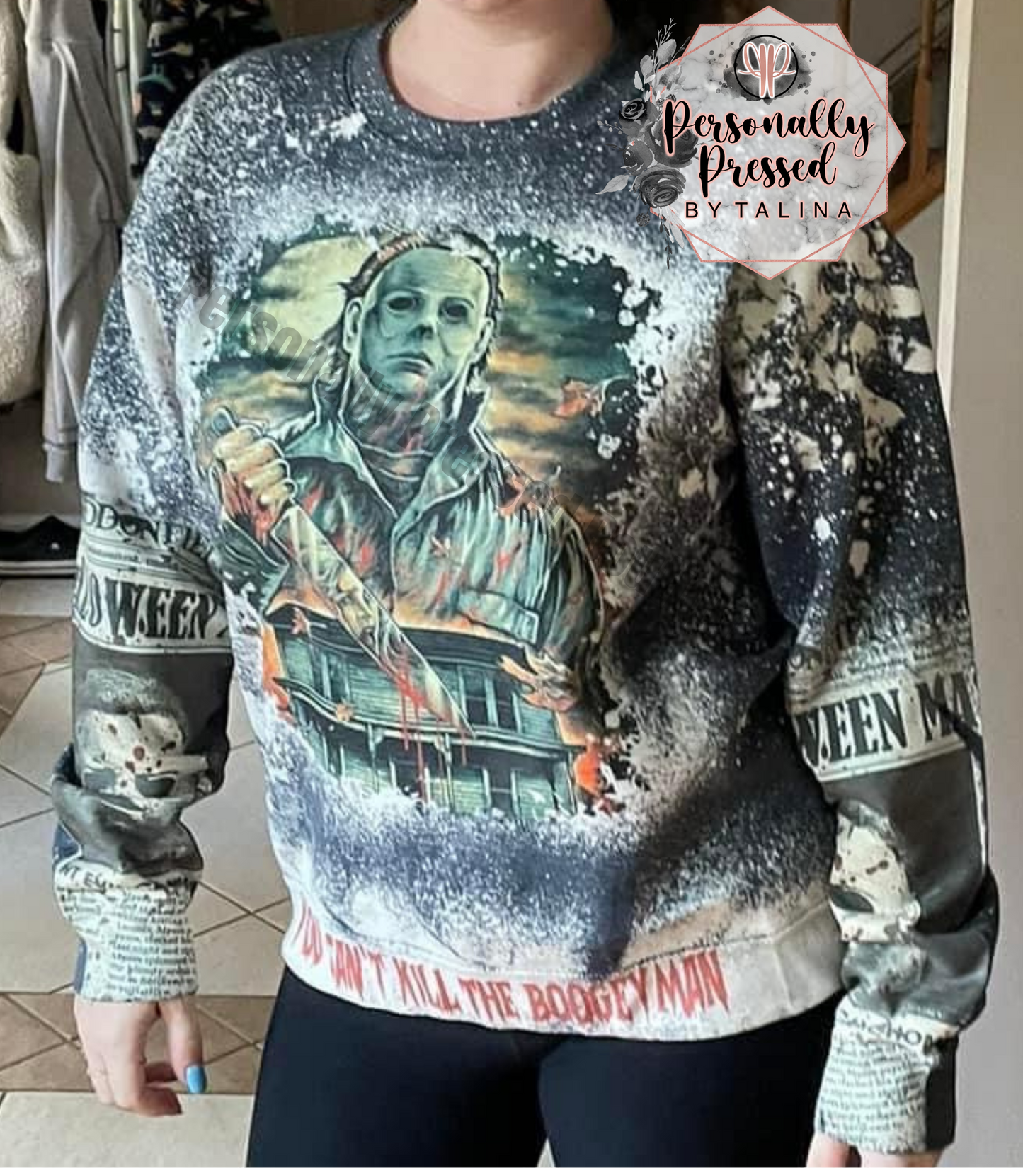Myers Crew with Sleeve Design Crewneck