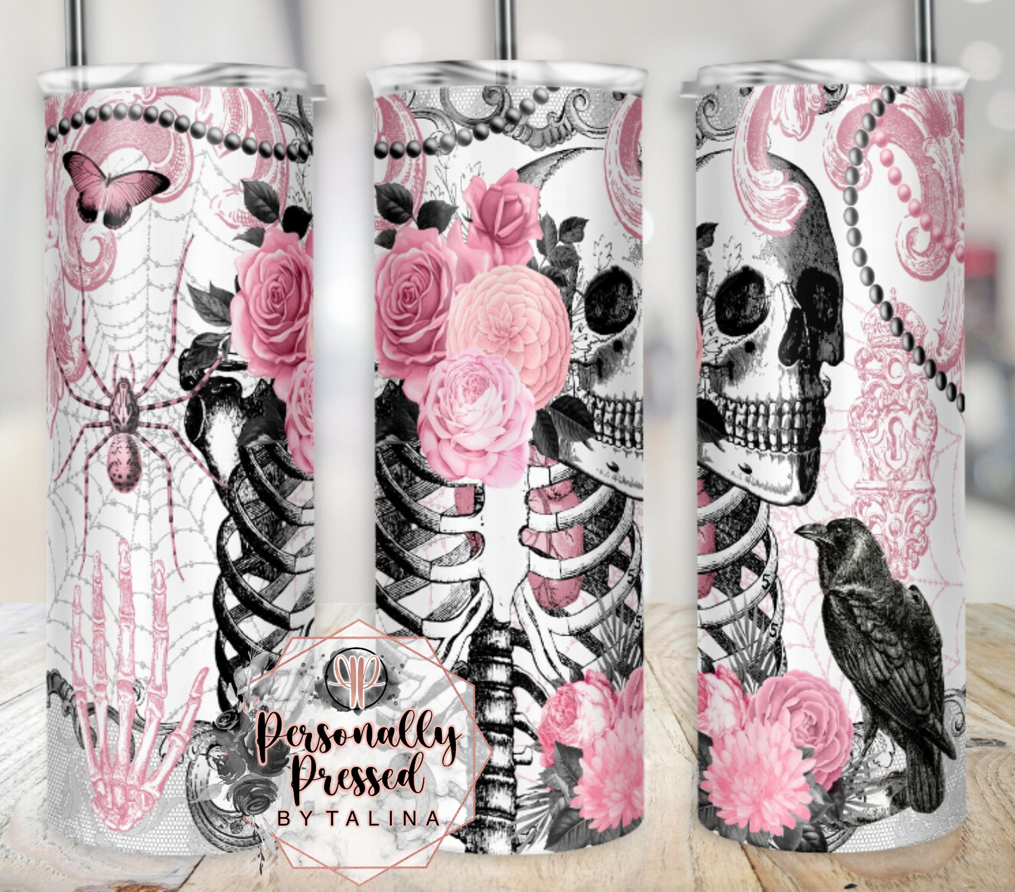 Flower Skelly Tumbler