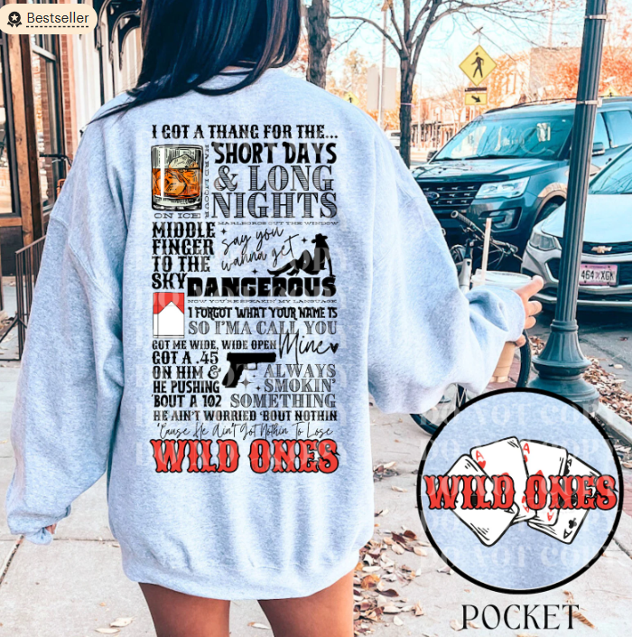 Jesse Murph Shirt(wild ones with cards front & back)