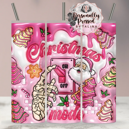 3D Christmas Mode Tumbler